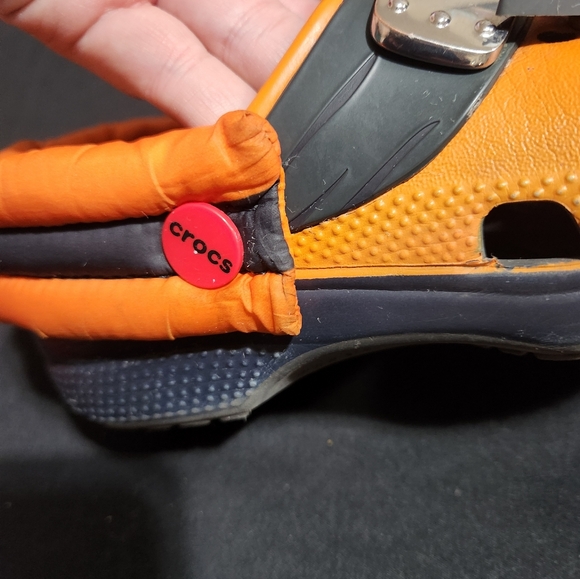 Kids Orange Clogs with Anime Design - Picture 6 of 13